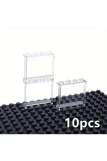 Choice لوحة شفافة شفافة 10 قطع 1 × 4 × 3 نقاط نافذة جدار منزل ملحقات البناء DIY منزل