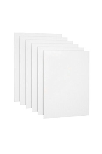 Choice لوحة قماشية مكونة من 6 قطع، قماش أبيض فارغ مُجهز بالجيسو للرسم - Cotton Art Sup