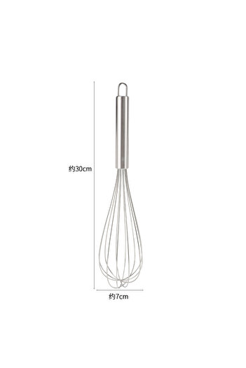 Choice 12-INCH EGG BEATER Premium Stainless Steel Manual Egg Beater with 6 Wire Whisks for Kitchen Balloon