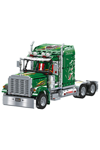 Choice No Box JJ9069 Static Version DIY Trailer Truck Front Model Building Block Technical Educational Asse