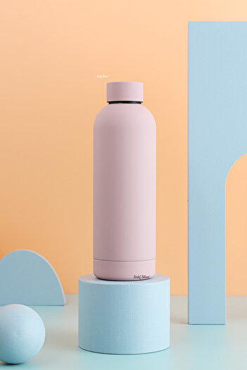 SEDEF SİLVER 500ml Capacity Rubber Tea Thermos - Body & Bottle Cup Mug