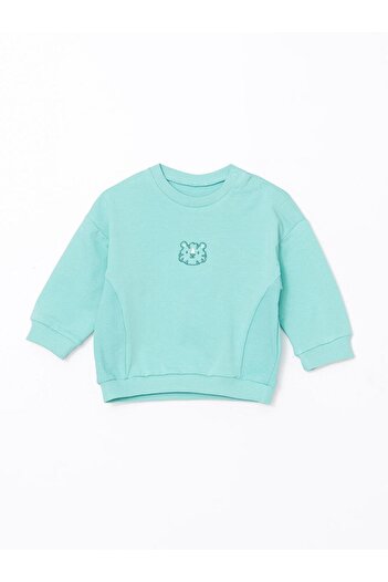 LC Waikiki Lcw Baby Crew Neck Baby Boy Sweatshirt and Pants 2-Piece Set