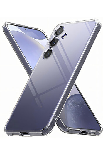 Fibaks Galaxy S25 Compatible Case Transparent Ultra Thin Flexible Colorless Silicone Cover with Camera Protection