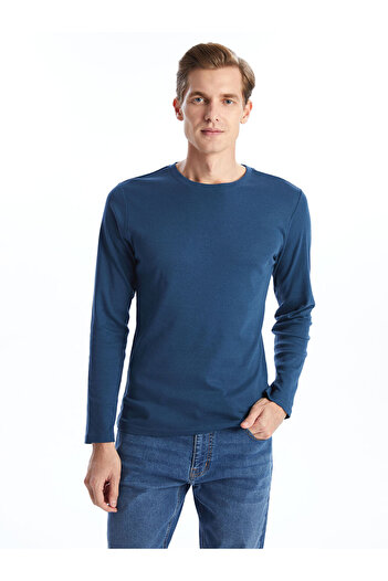 LC Waikiki Tricou bărbătesc din bumbac pieptănat cu mânecă lungă LCWAIKIKI