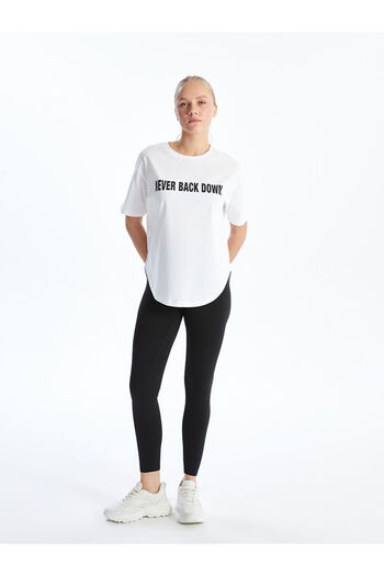LC Waikiki Γυναικείο αθλητικό μπλουζάκι XSIDE ACTIVE Crew Neck με στάμπα