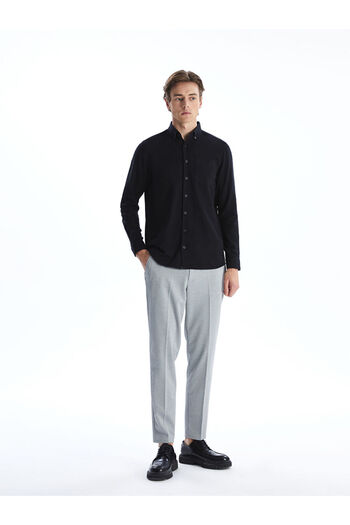 LC Waikiki Чоловіча сорочка LCWAIKIKI Classic Regular Fit з довгим рукавом з лляної суміші