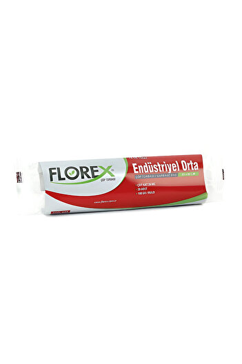 Florex Medium Size Double Layer Industrial Trash Bag - 55X60 cm