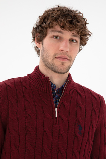 U.S. Polo Assn. Men's Burgundy Sweater 50297020 -Vr014