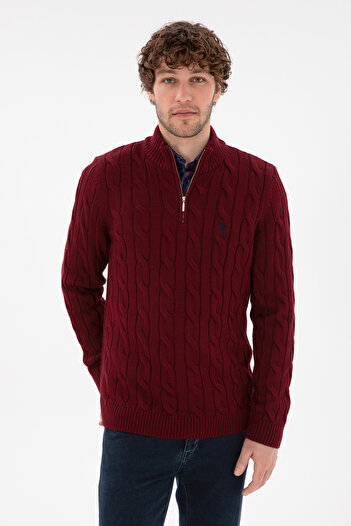 U.S. Polo Assn. Men's Burgundy Sweater 50297020 -Vr014