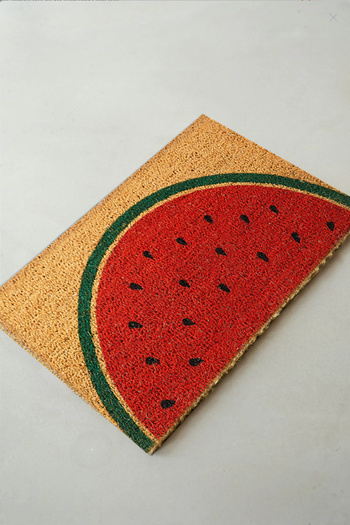 Chilai Home Coco Watermelon Natural Koko Mat, Bristle Door Mat