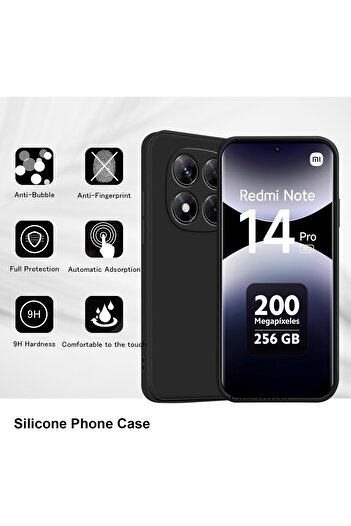 m.tk moveteck Xiaomi Redmi Note 14 Pro 5g Compatible Case Soft Colorful Silicone Cover with Camera Protection