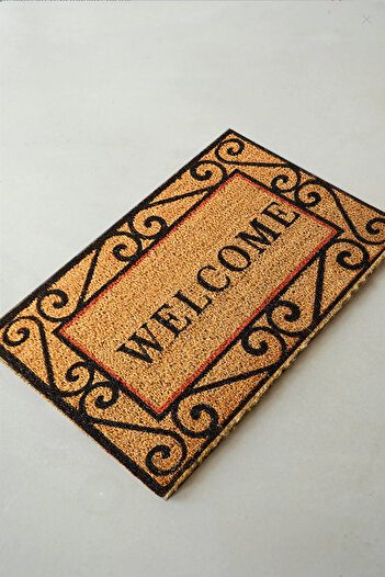 Chilai Home Coco Fold Beige Natural Koko Mat, Bristle Door Mat