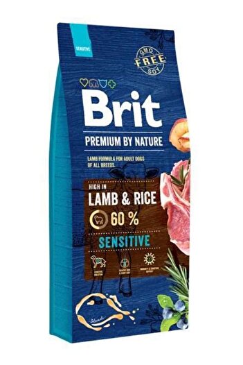 Brit Premium Sensitive Lamb Kuzu Etli Hassas Yetişkin Köpek Maması 15 kg (:03/2025) - Petshopunda