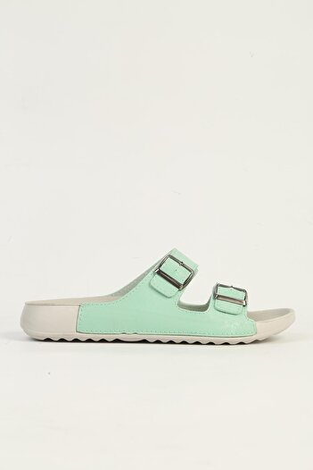 Benetton Bn-1418 Model Mint Green Women's Slippers
