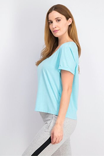 Tchibo Women Sportswear Fit Outdoor Shirt, Blue