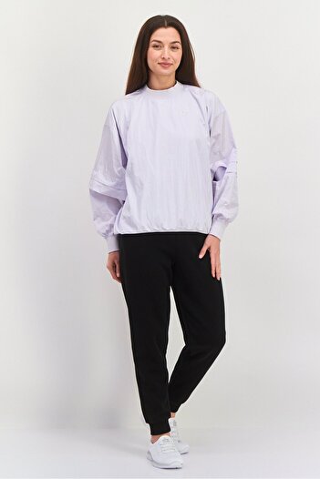 adidas Women Sportswear Fit Long Sleeves Training Sweatshirt, Light Lilac