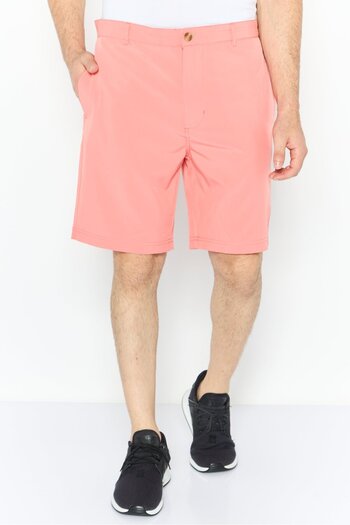 TailorByrd Men Plain Basic Shorts, Coral