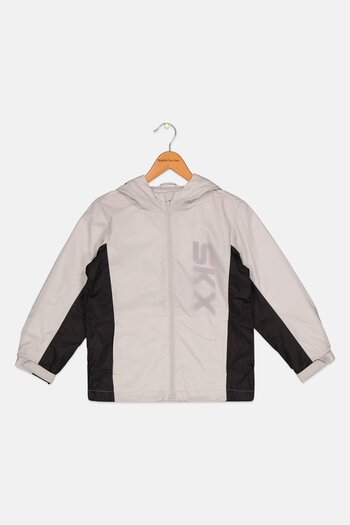 SKECHERS Kids Boy Brand Logo Jacket, Grey