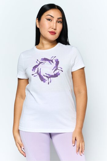 Puma Women Sportswear Fit Short Sleeves Running T-Shirt, White