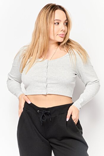 Puma Women Sportswear Fit Long Sleeve Outdoor Top, Light Grey
