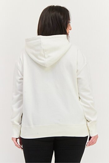 Esprit Women Hooded Long Sleeve Plain Hoodies, White