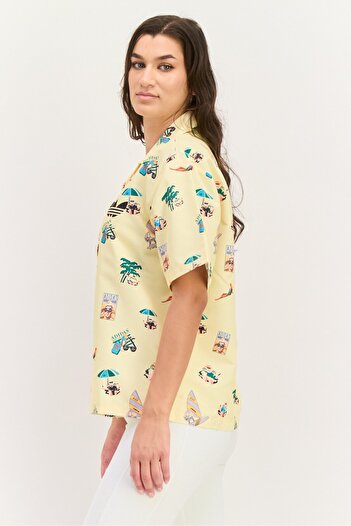 adidas Women Sportswear Fit Short Sleeves Outdoor Shirt, Multicolor