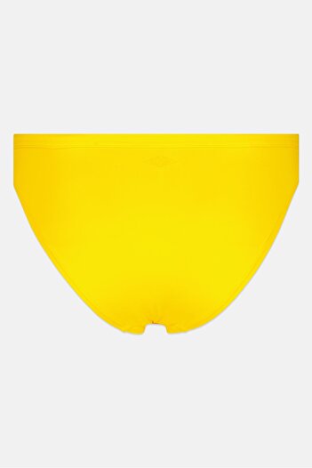 Zendaya Tommy Women Solid Pull On Bikini Bottom, Yellow