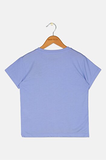 Puma Kids Girl Brand Logo Tee, Lavender