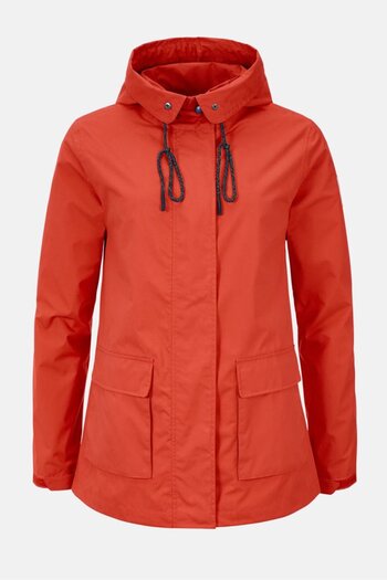 Tchibo Women Hooded With Drawstring Weather Jacket, Orange