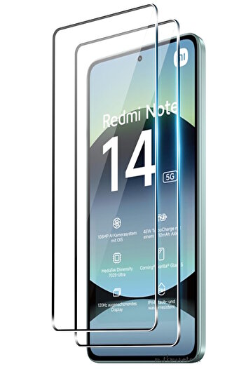m.tk moveteck Redmi Note 14 Compatible Screen Protector 9H Tempered Glass Transparent Pacific Unbreakable Screen Glass