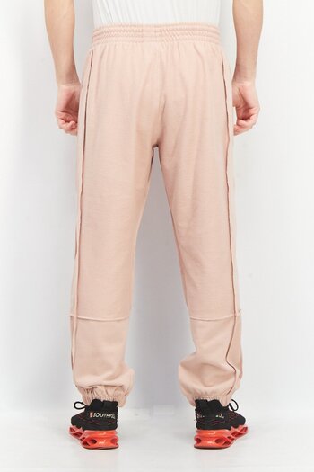 adidas Men Relaxed Fit Embroidered Logo Training Jogger Pants, Old Rose