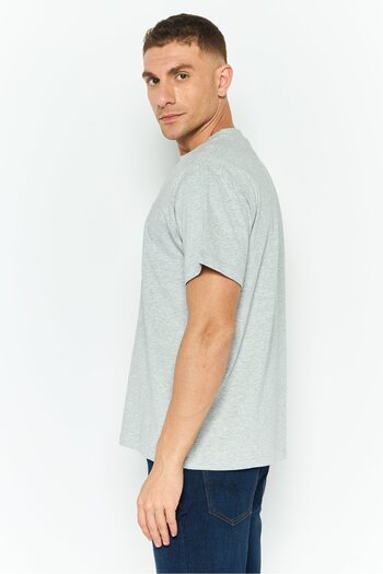 Esprit Men Crew Neck Short Sleeves Graphic T-Shirt, Grey