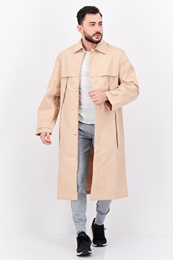 adidas Men Sportswear Fit Outdoor Macintosh Jacket, Beige