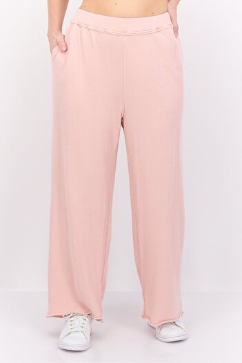 Eileen Fisher Women Cropped Wide Leg Pants, Light Pink