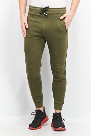 Sovereign Code Men Regular Fit Textured Drawstring Jogger Pant, Olive