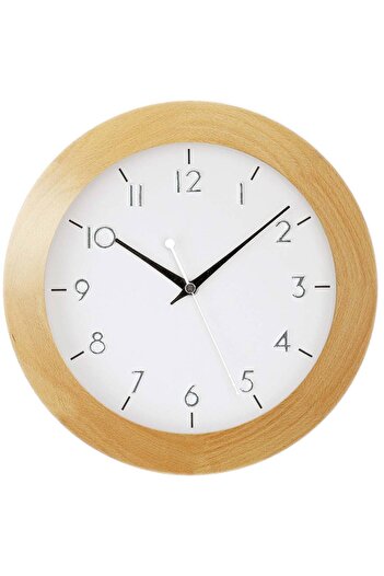 AMS Wall Clock 5836, Quartz, White, Analogue, Rustic