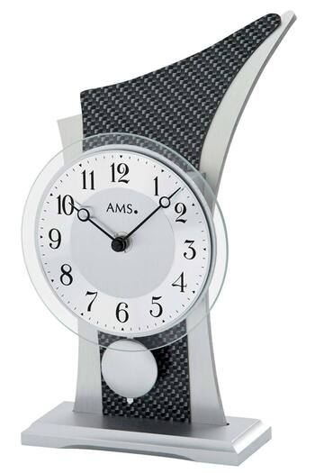 AMS Table Clock 1140, Quartz, Multicolour, Analogue, Modern