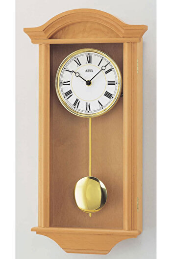 AMS Wall Clock 990/16, Quartz, White, Analogue, Classic