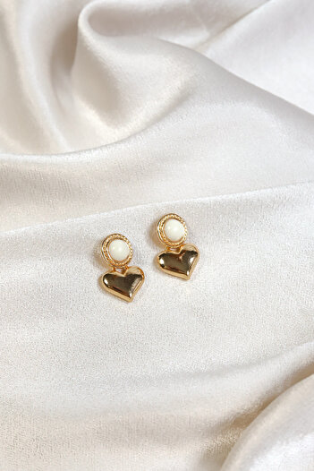 Brillo Colorful Stone Heart Earrings