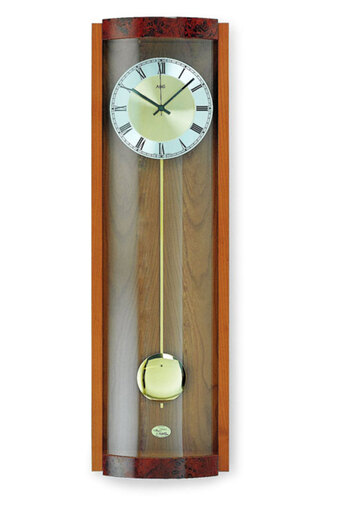 AMS Wall Clock 5087/9, Quartz, Gold, Analogue, Classic