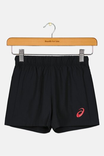 Asics Kids Boy Sportswear Fit Pull On Brand Logo Training Shorts, Black