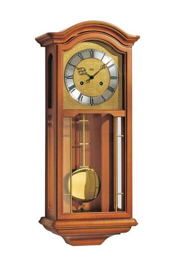 AMS Wall Clock 651/9, Mechanical, Gold, Analogue, Classic