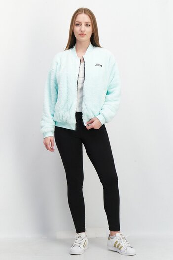 adidas Women Sportswear Fit Brand Logo Bomber Jacket, Mint