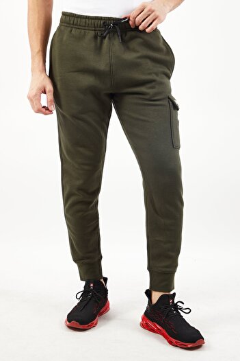 DKNY Sport Men Sportswear Fit Training Sweatpants, Olive