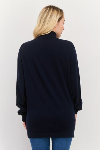 Esprit Women Turtle Neck Plain Sweater, Black