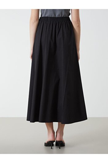 LC Waikiki LCW Modest Beli Lastikli Kadın Kloş Etek