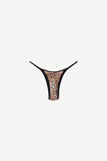 Bershka Reversible animal print bikini bottoms