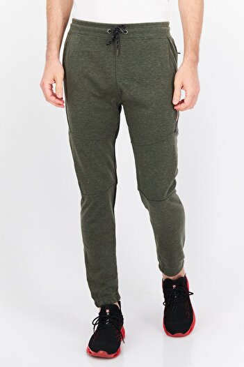 Burnside Men Regular Fit Plain Sweatpants, Olive