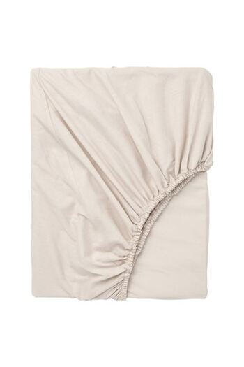 IKEA - Dvala, Fitted Sheet, Beige, 160X200 cm