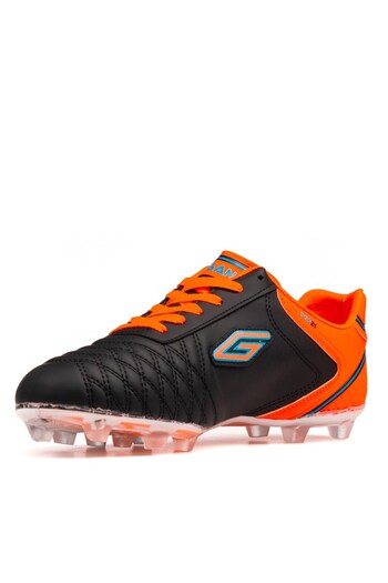 Dugana Black Orange Dgn 21 Men's Crampon Astroturf Shoes